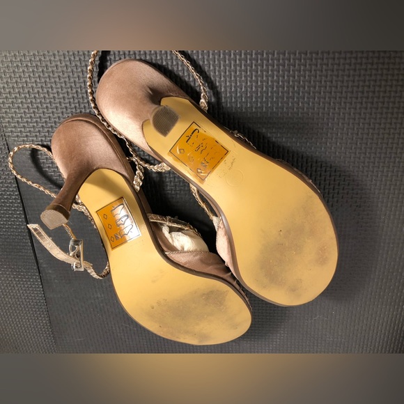 B2 Satin peep toe pumps - Picture 3 of 10